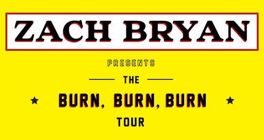 Zach Bryan - Presents - The Burn, Burn, Burn Tour